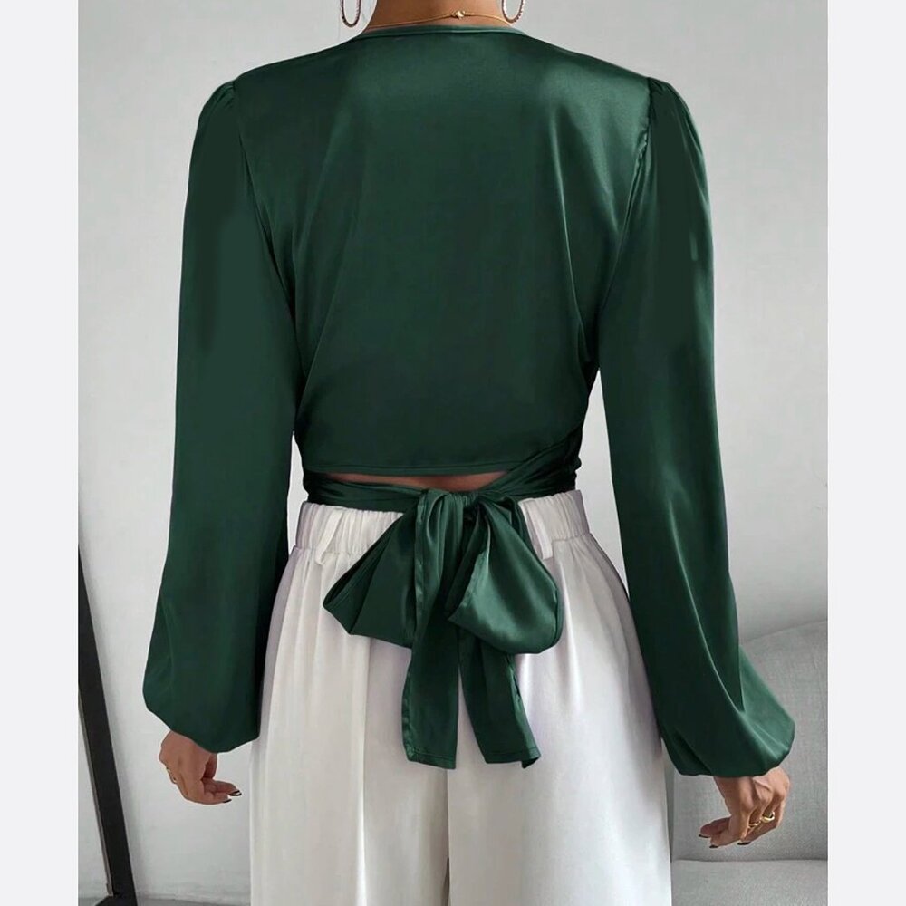 Diane Von Furstenberg Silk Wrap Shirt